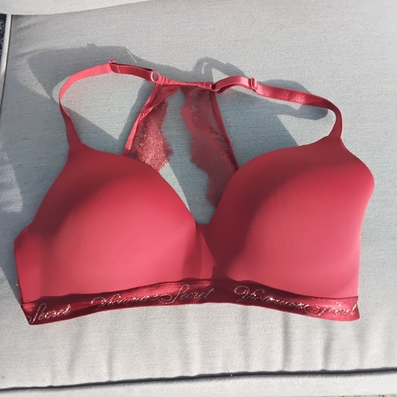 Victoria's Secret Red Push-Up Racerback Bra - Picture 2 of 4